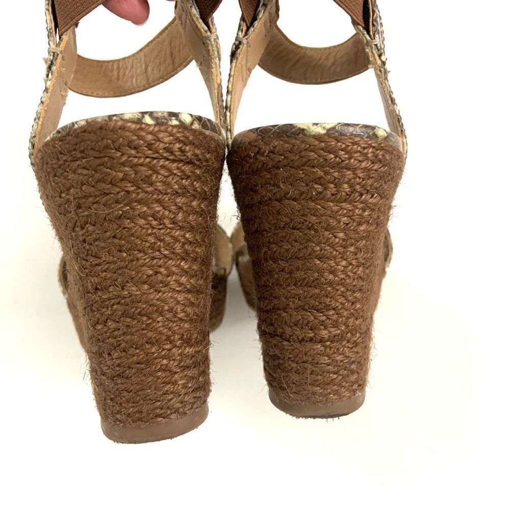 LUCCA LANE Leather Ankle Espadrilles - Picture 4 of 9